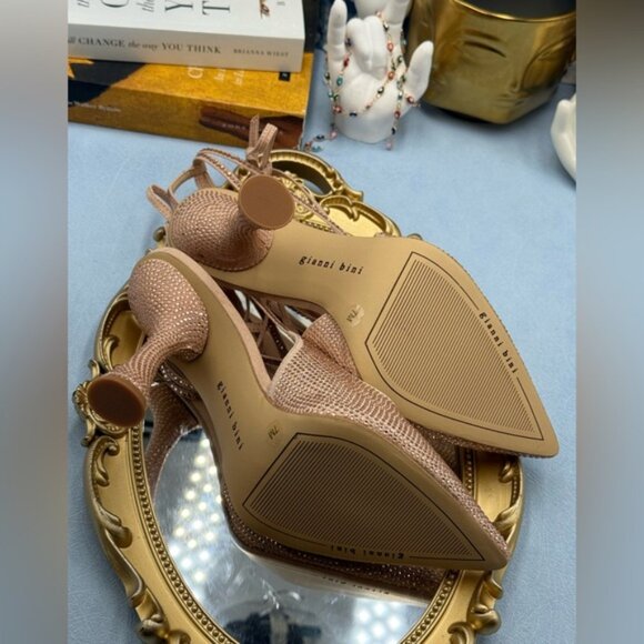 🆕 GIANNI BINI 🧿 NWOB Alexi Rhinestone Ankle Wrap Pointed Toe Pumps, Sz 7 - Picture 14 of 14